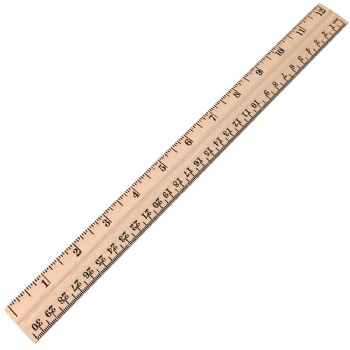 12inches Wooden Srtaight Ruler