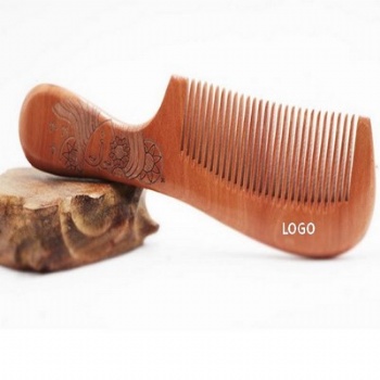 Premium Anti-Static Peach Wood Hair Comb