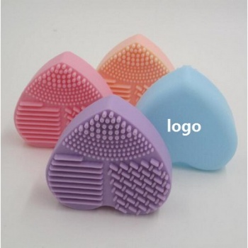 Silicone Heart-shaped Makeup Brush Cleaner
