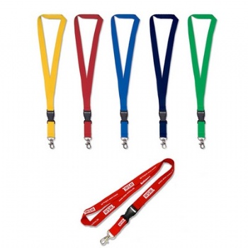 Detachable Polyester Lanyard with Bull Dog Clip