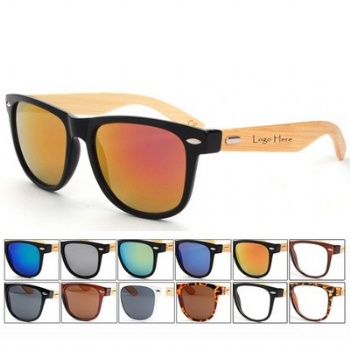 Bamboo sunglasses w/ UV400 Protection