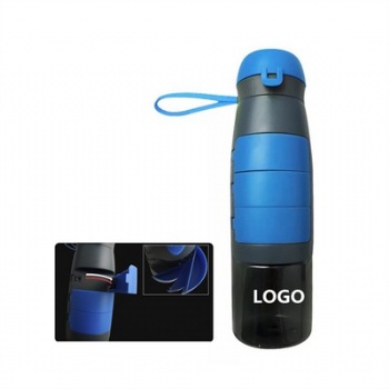 Sports Water Bottle with Storage Compartment