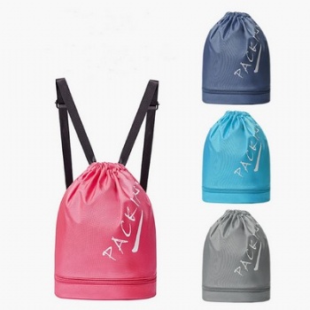 Dry And Wet Separation Drawstring Sports Backpack