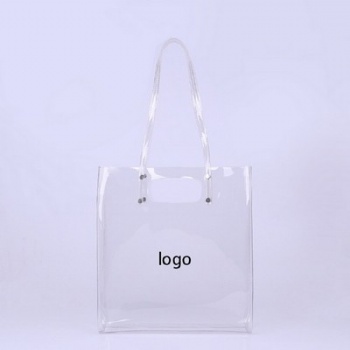Clear PVC Tote Shoulder Bag