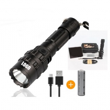 Tactical Flashlight with Rechargeable Battery