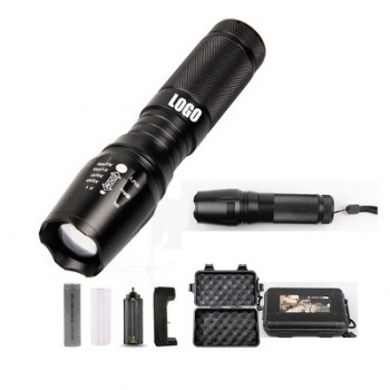 Tactical Flashlight with Rechargeable Battery Set