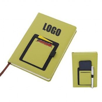 Business Notebook with Phone Pocket