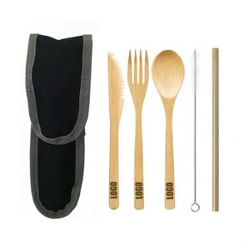 Natural Bamboo Utensils Cutlery Set