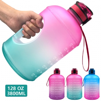 Gallon Motivational Water Bottle with Time Marker