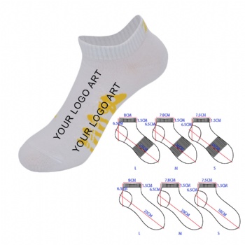 Custom Low Cut Socks Jacquard Weave Ankle Socks