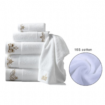 Hotel Cotton White Bath And Hand Towels Set