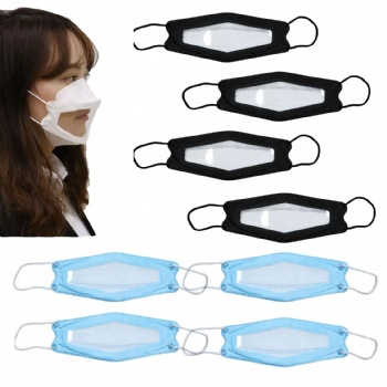 Disposable Face Mask Covering With Clear Window