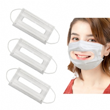 Disposable Protective Face Mask With Clear Window