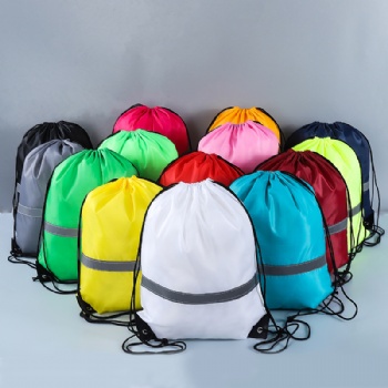 Reflective Drawstring Backpack Bags