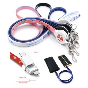 3 In 1 Lanyard Charging Cable