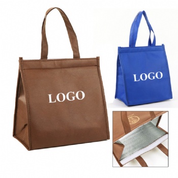 Custom Non-woven Insulated Lunch Cooler Tote Bag