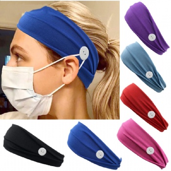 Elastic Headbands With Button For Face Mask