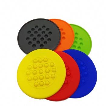 Sensory Flying Toy with Push Pop Disc