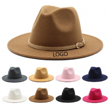 Women's Classic Wool Felt Fedora Hat