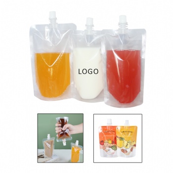 Custom Clear Liquor Bags Drinking Pouches with Lid