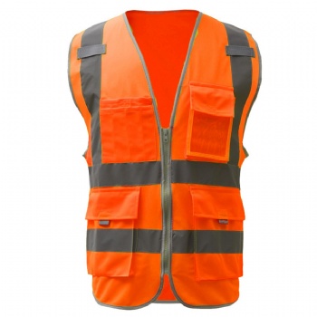 4-Pocket High Visible Safety Vest