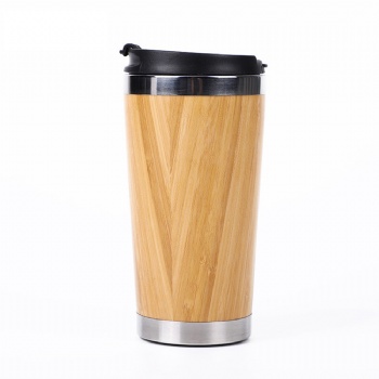 Travel Coffee/ Water Bamboo Bottle