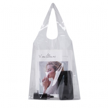 Clear PVC Shopping Vest Tote Bag