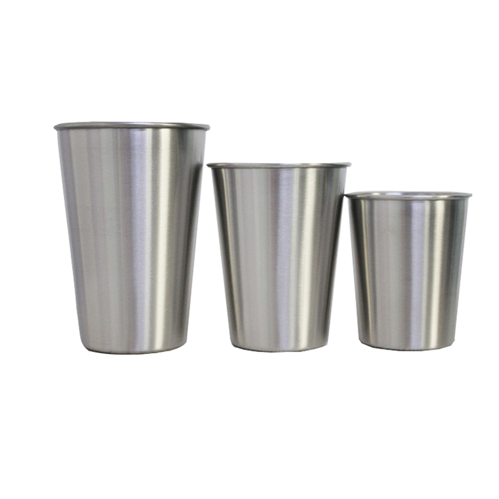7 Oz. Stainless Steel Camping Cups