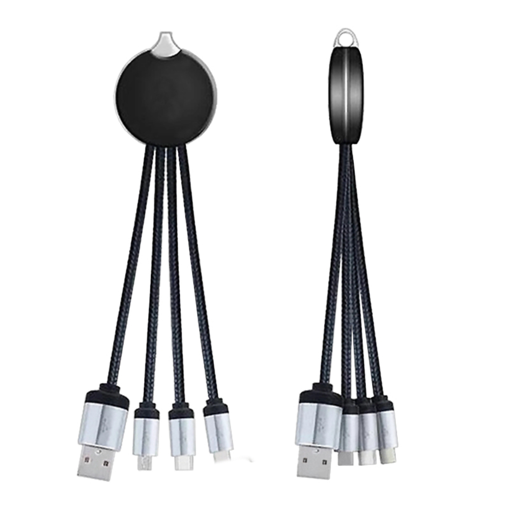 3 In 1 USB Charger Cable With LED