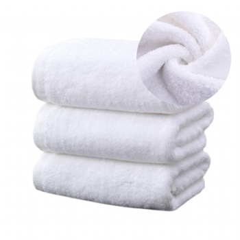 Solid White Cotton Face Towels