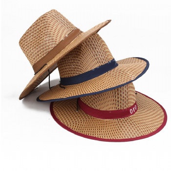 Unisex Cowboy Hat Straw Hat Wide Brim