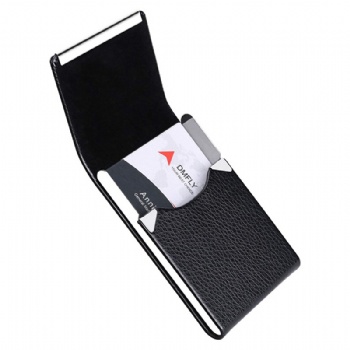 Leather Business Name Card Holder Case