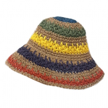 Sun Straw Hat With Custom Patch