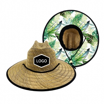 Straw Hat With Custom Patch