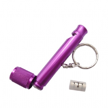 LED Keychain Flashlight with whistle