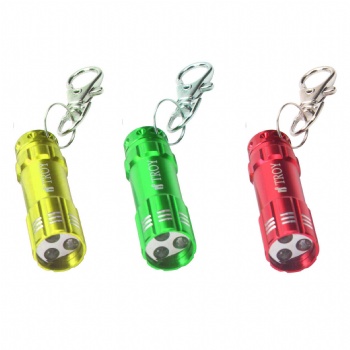 3 LEDs Mini Keychain Flashlight
