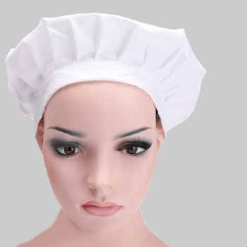 White Chef Hat Cloth Cap