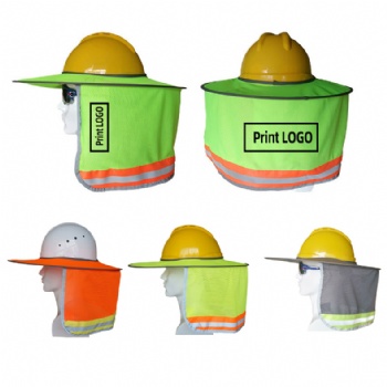 Sun-Protective Neck Shade Shawl for Hard Hat (Hard Hat Not Included)