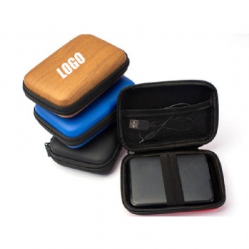 Compact Rectangle Data Cable Storage Case for On-the-Go