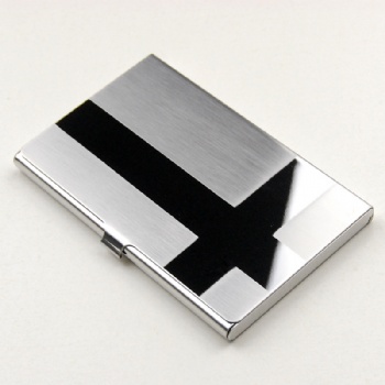 Stainless Steel Card Case With Mirror